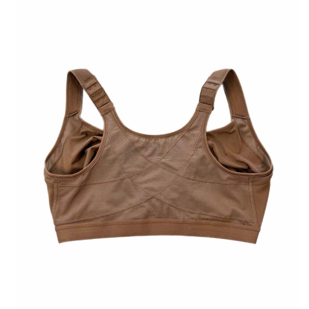 Delimira 38F Brown Front Closure Posture Wireless Full Coverage Everyday Bra - Picture 2 of 8